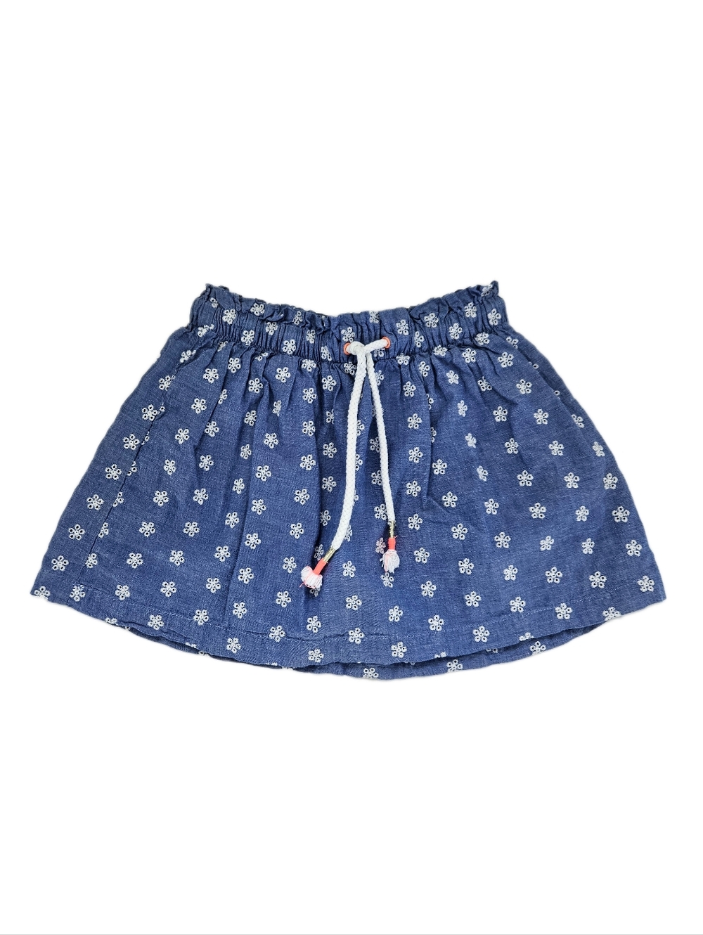 Cat & Jack Girls Blue Floral Skirt XS